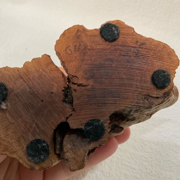 Vintage John Perry Single Seagull On Burlwood Sculpture Sign1986 Bird Figurine * - Picture 6 of 9